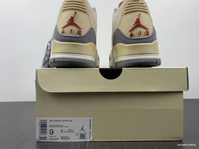 Air Jordan Retro DH7139-100 3 Muslin 0712